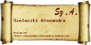 Szeleczki Alexandra névjegykártya